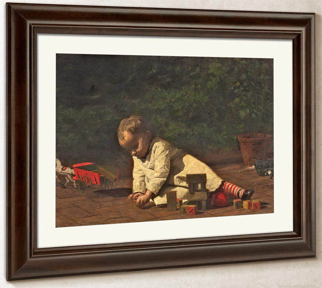 Baby At Play By Thomas Eakins Fine Art Print