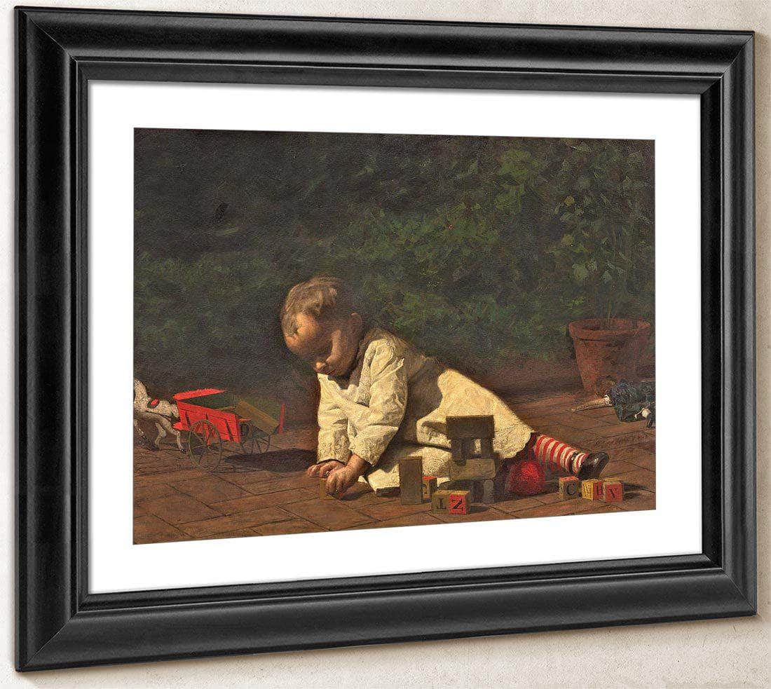 Baby At Play By Thomas Eakins Fine Art Print