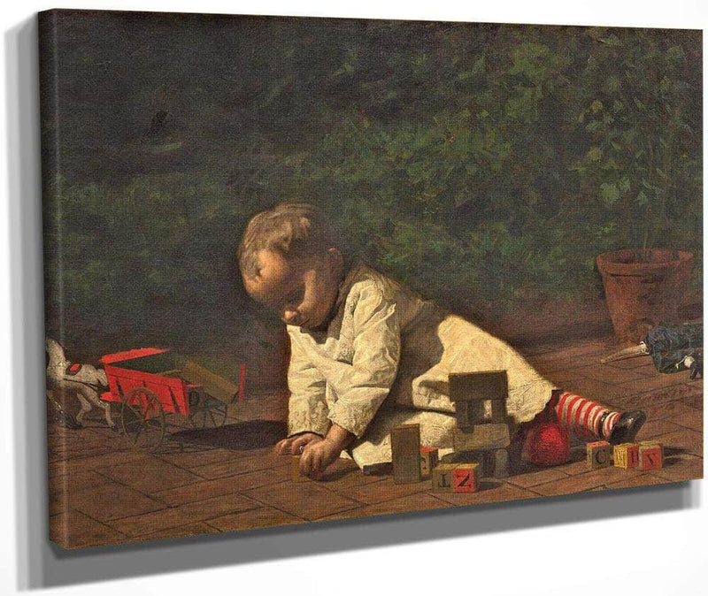 Baby At Play By Thomas Eakins Fine Art Print