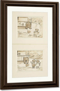 Baby Bears The Mishap 1914 By Grace G Drayton Fine Art Print