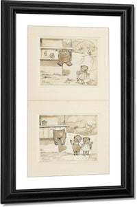 Baby Bears The Mishap 1914 By Grace G Drayton Fine Art Print