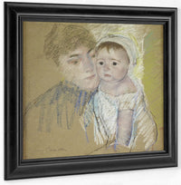 Baby Bill In His Cap And Shift, Held By His Nurse By Mary Cassatt Fine Art Print