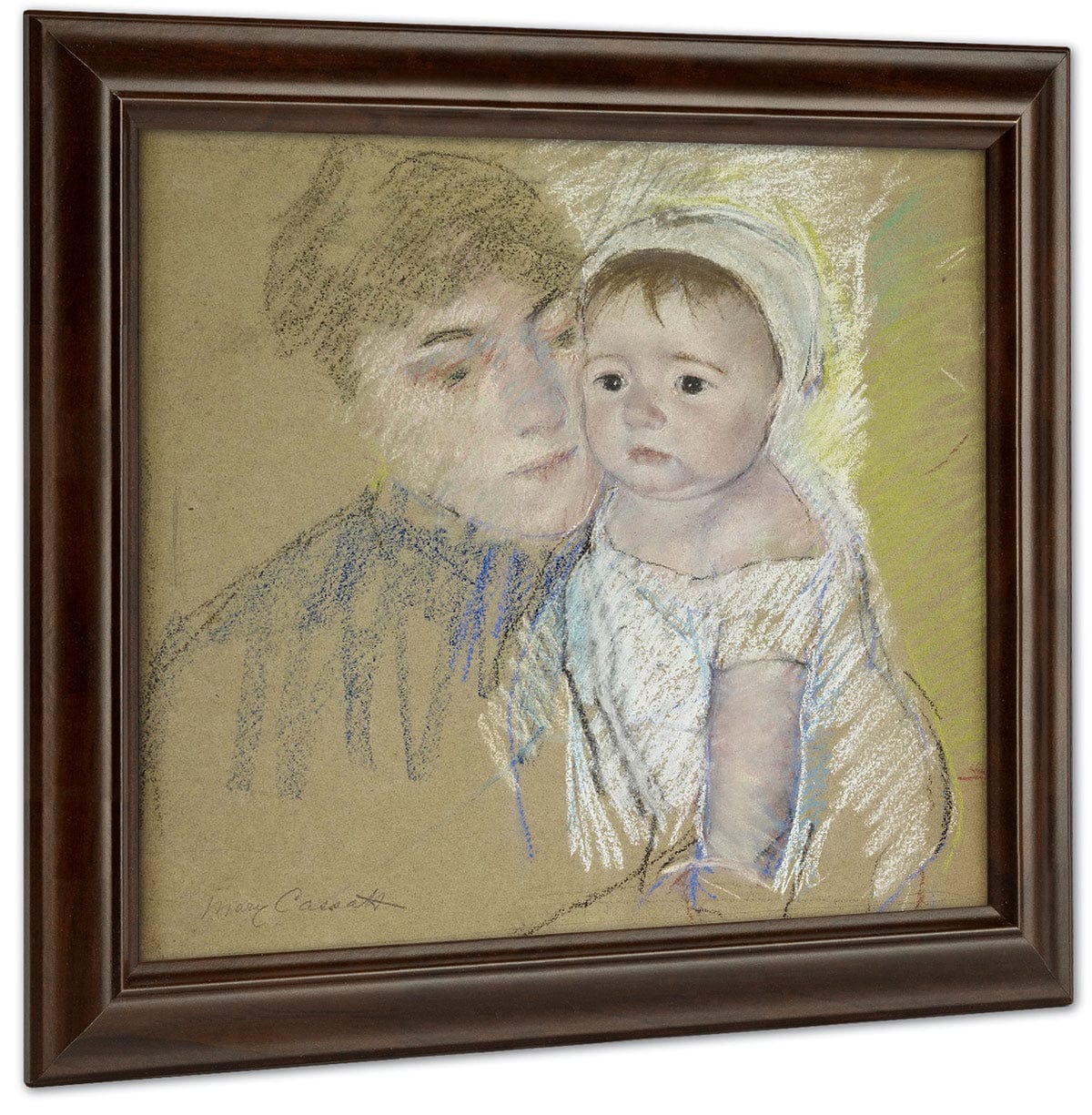 Baby Bill In His Cap And Shift, Held By His Nurse By Mary Cassatt Fine Art Print