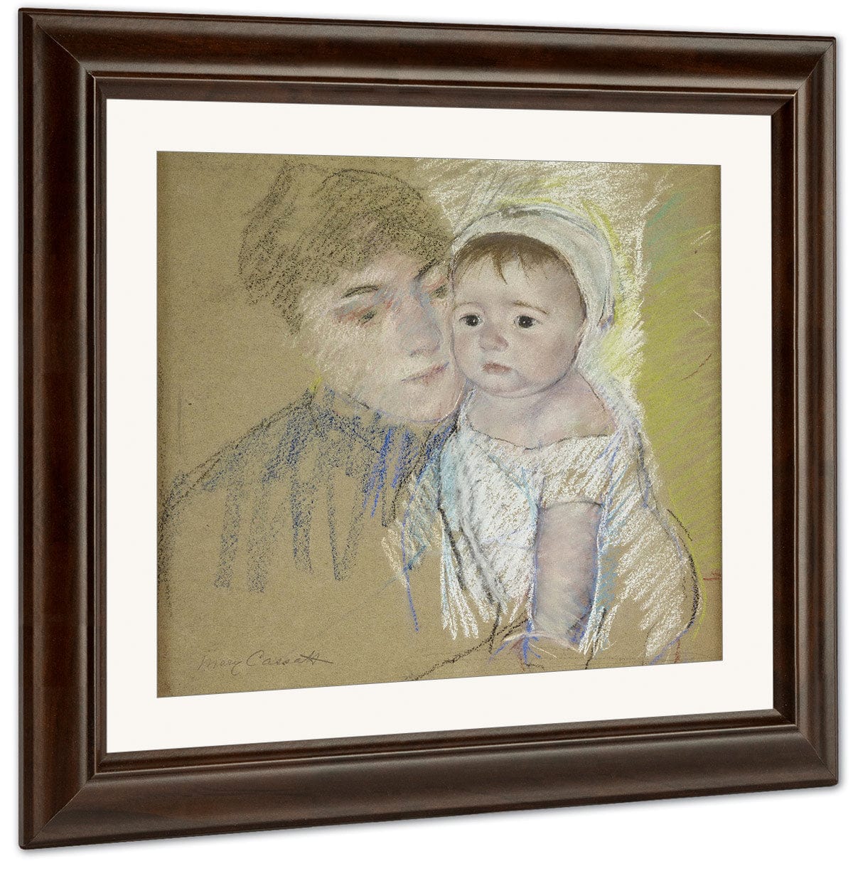 Baby Bill In His Cap And Shift, Held By His Nurse By Mary Cassatt Fine Art Print