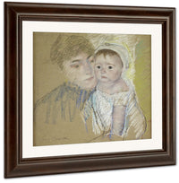 Baby Bill In His Cap And Shift, Held By His Nurse By Mary Cassatt Fine Art Print