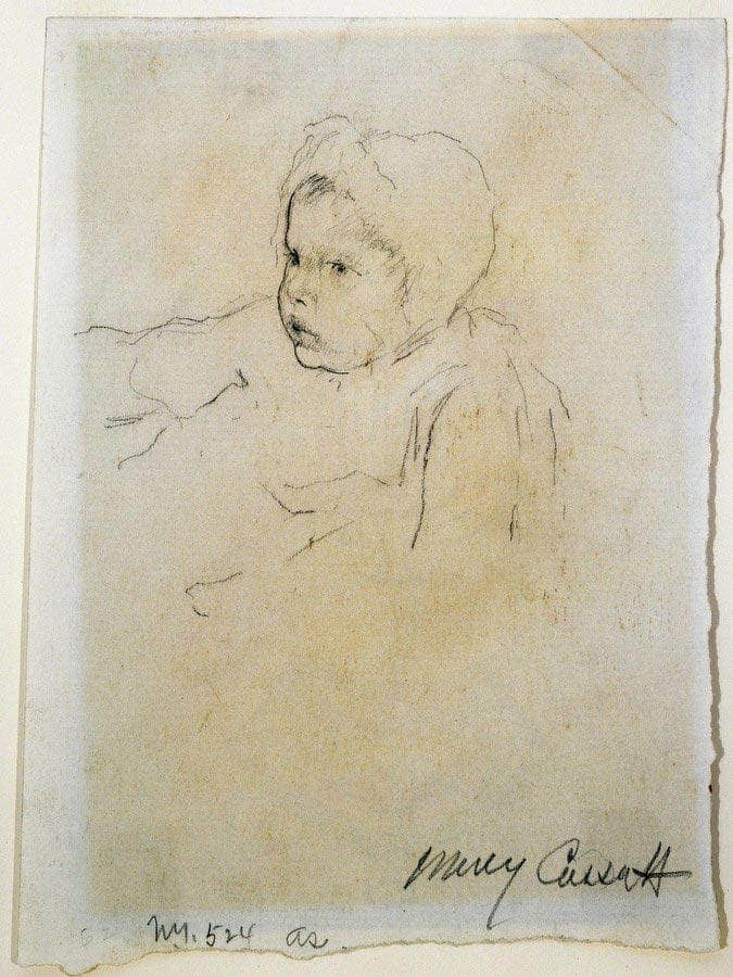 Baby By Cassatt Mary Fine Art Print