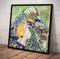Baby Cradle Painting Gustav Klimt Canvas Art Fine Art Print