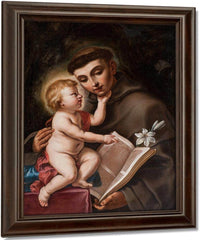 Baby Jesus And St Anthony Of Padua 1656 By Elisabetta Sirani Fine Art Print