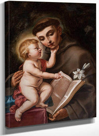 Baby Jesus And St Anthony Of Padua 1656 By Elisabetta Sirani Fine Art Print