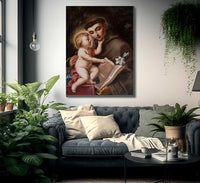 Baby Jesus And St Anthony Of Padua 1656 By Elisabetta Sirani Fine Art Print
