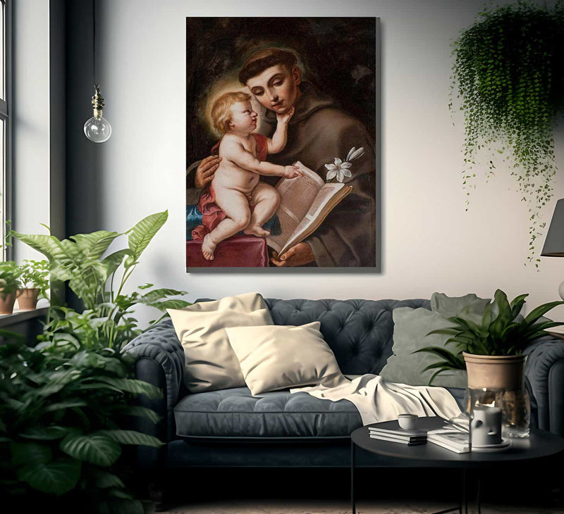 Baby Jesus And St Anthony Of Padua 1656 By Elisabetta Sirani Fine Art Print