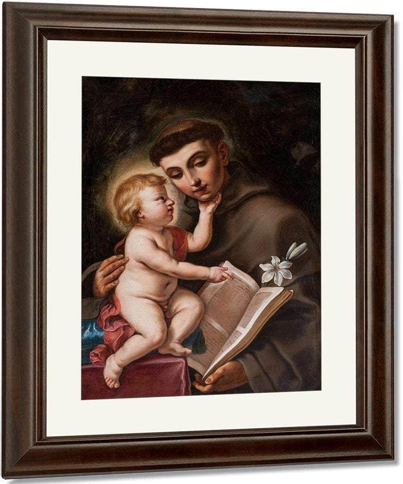 Baby Jesus And St Anthony Of Padua 1656 By Elisabetta Sirani Fine Art Print
