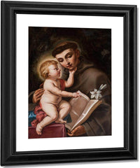Baby Jesus And St Anthony Of Padua 1656 By Elisabetta Sirani Fine Art Print