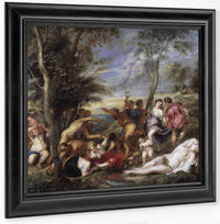 Bacchanal At Andros By Peter Paul Rubens Fine Art Print