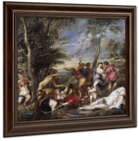 Bacchanal At Andros By Peter Paul Rubens Fine Art Print