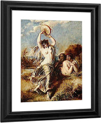 Bacchante Playing The Tambourine By William Etty Fine Art Print
