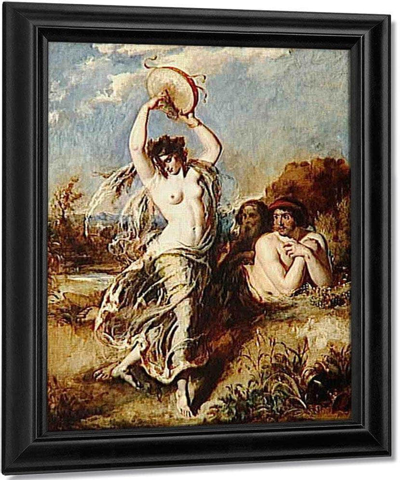 Bacchante Playing The Tambourine By William Etty Fine Art Print