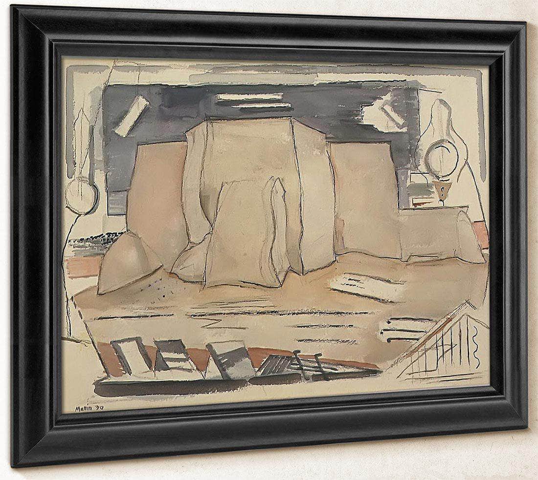 Back Of Ranchos Church By John Marin Fine Art Print