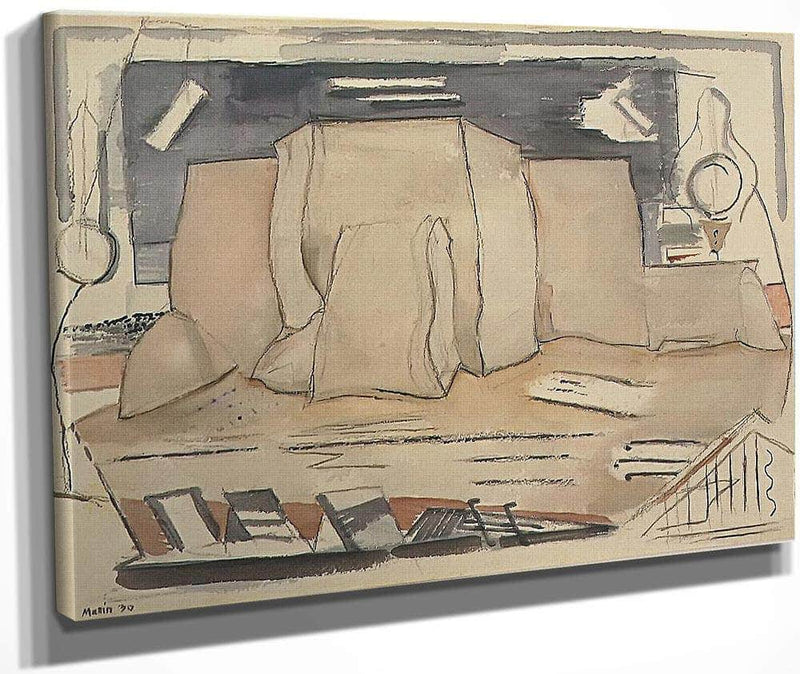 Back Of Ranchos Church By John Marin Fine Art Print