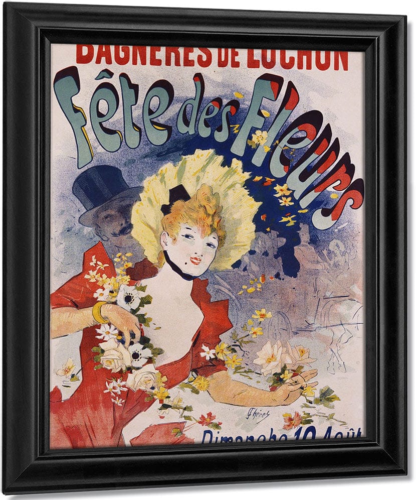 Bagneres De Luchon Fete Des Fleurs Poster By Jules Cheret Fine Art Print