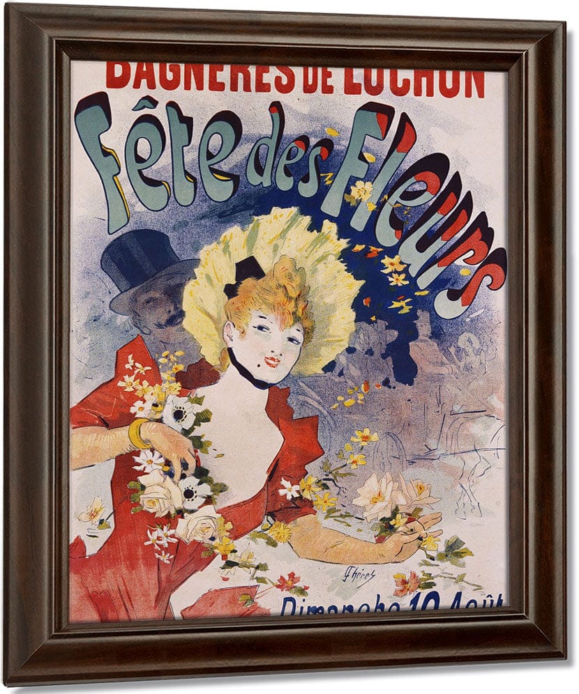 Bagneres De Luchon Fete Des Fleurs Poster By Jules Cheret Fine Art Print