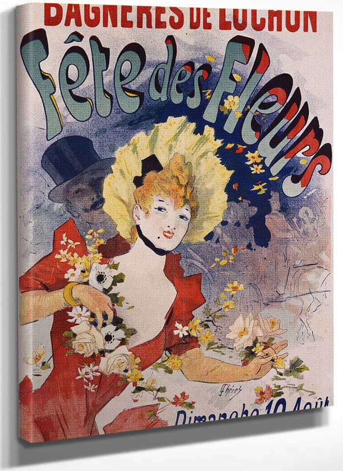 Bagneres De Luchon Fete Des Fleurs Poster By Jules Cheret Fine Art Print