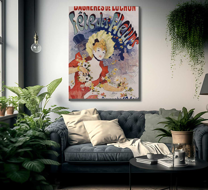 Bagneres De Luchon Fete Des Fleurs Poster By Jules Cheret Fine Art Print
