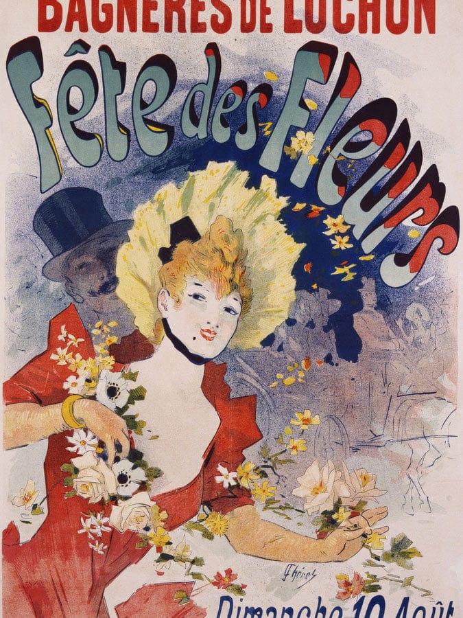 Bagneres De Luchon Fete Des Fleurs Poster By Jules Cheret Fine Art Print