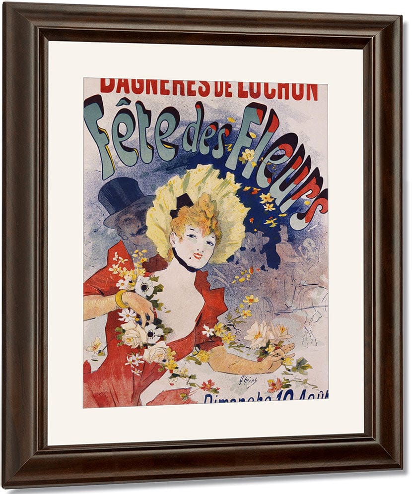 Bagneres De Luchon Fete Des Fleurs Poster By Jules Cheret Fine Art Print
