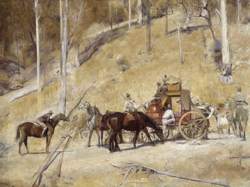 Bailed Up By Tom Roberts Fine Art Print