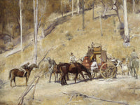 Bailed Up By Tom Roberts Fine Art Print