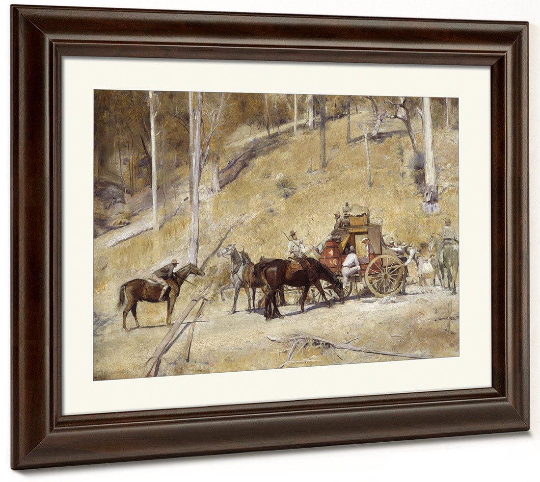 Bailed Up By Tom Roberts Fine Art Print