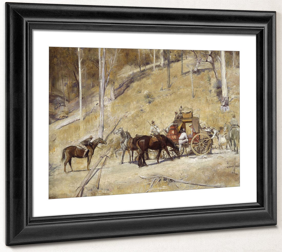Bailed Up By Tom Roberts Fine Art Print