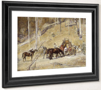 Bailed Up By Tom Roberts Fine Art Print