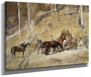 Bailed Up By Tom Roberts Fine Art Print