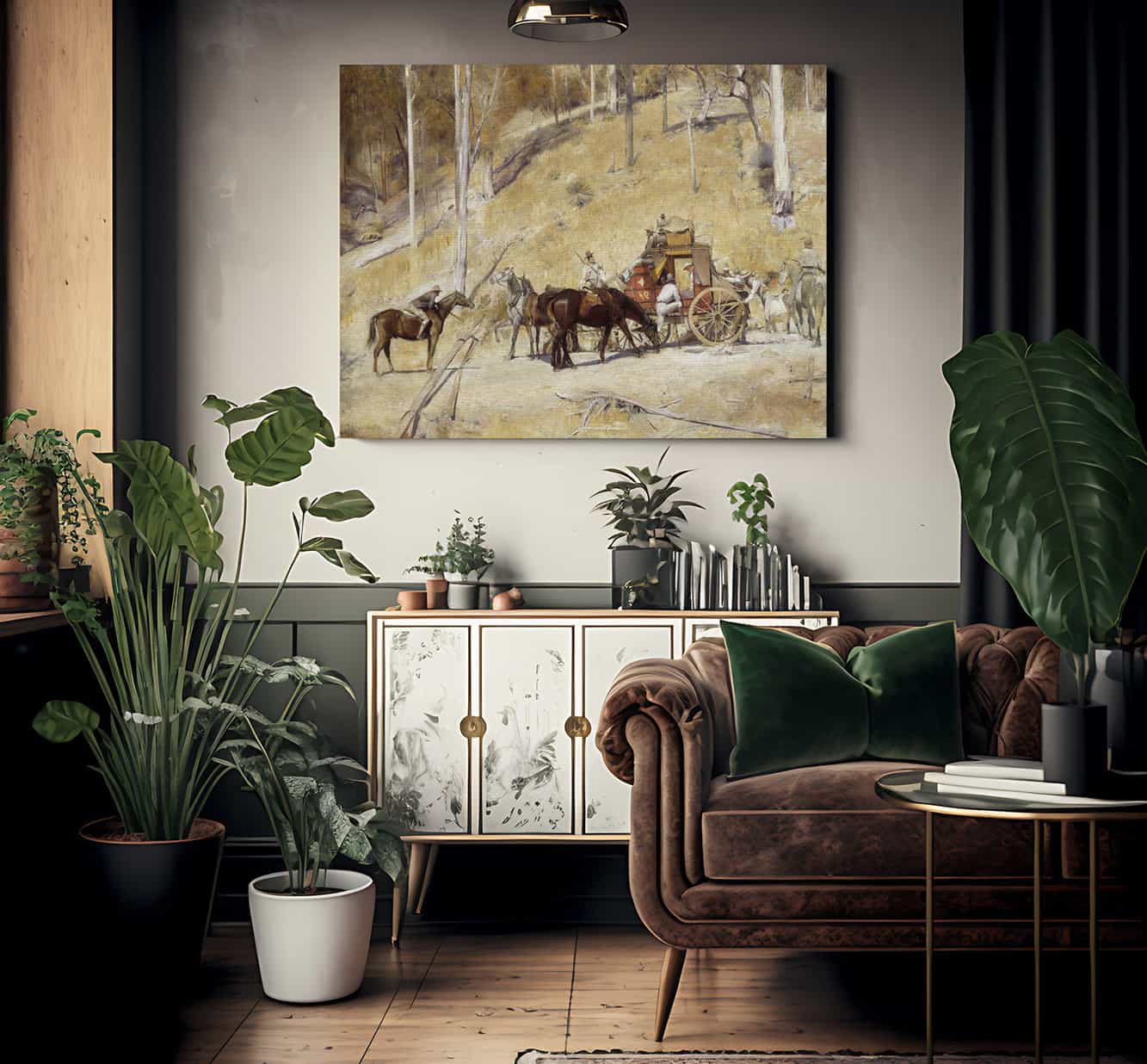 Bailed Up By Tom Roberts Fine Art Print