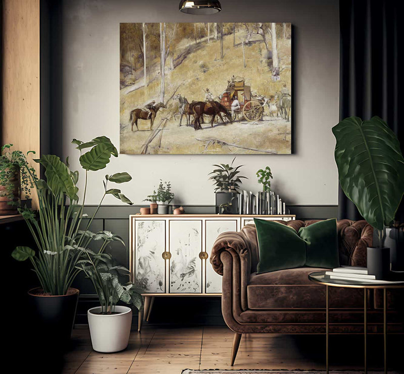 Bailed Up By Tom Roberts Fine Art Print