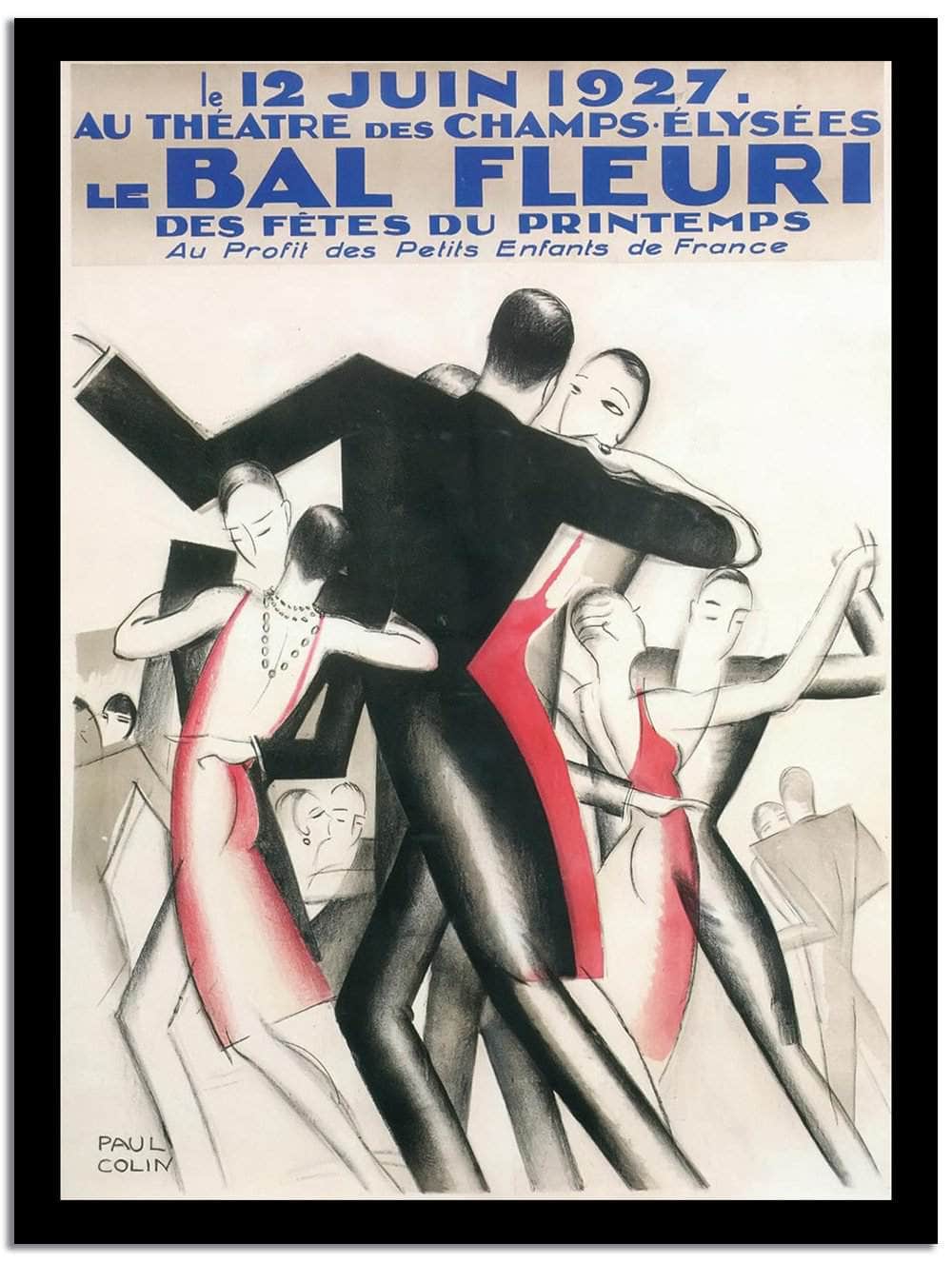 Bal Fleuri  Vintage Poster Fine Art Print