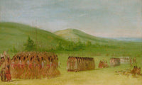 Ball Play Dance, Choctaw By George Catlin Fine Art Print
