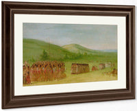 Ball Play Dance, Choctaw By George Catlin Fine Art Print