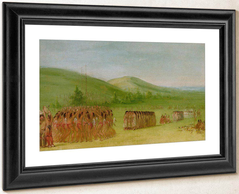 Ball Play Dance, Choctaw By George Catlin Fine Art Print