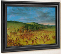 Ball Play Of The Choctaw  Ball Up By George Catlin Fine Art Print