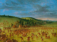 Ball Play Of The Choctaw  Ball Up By George Catlin Fine Art Print