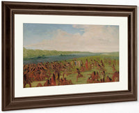 Ball Play Of The Women, Prairie Du Chien By George Catlin Fine Art Print