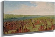 Ball Play Of The Women, Prairie Du Chien By George Catlin Fine Art Print