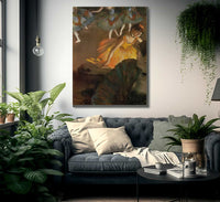 Ballerina And Lady With A Fan By Edgar Degas Fine Art Print