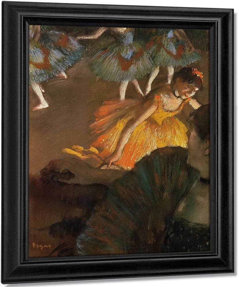 Ballerina And Lady With A Fan By Edgar Degas Fine Art Print