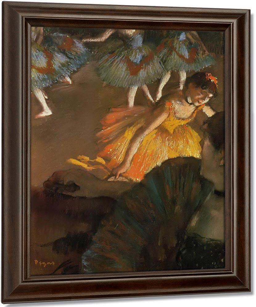 Ballerina And Lady With A Fan By Edgar Degas Fine Art Print