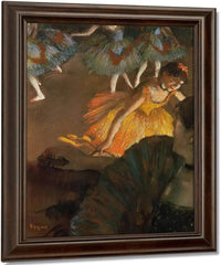 Ballerina And Lady With A Fan By Edgar Degas Fine Art Print