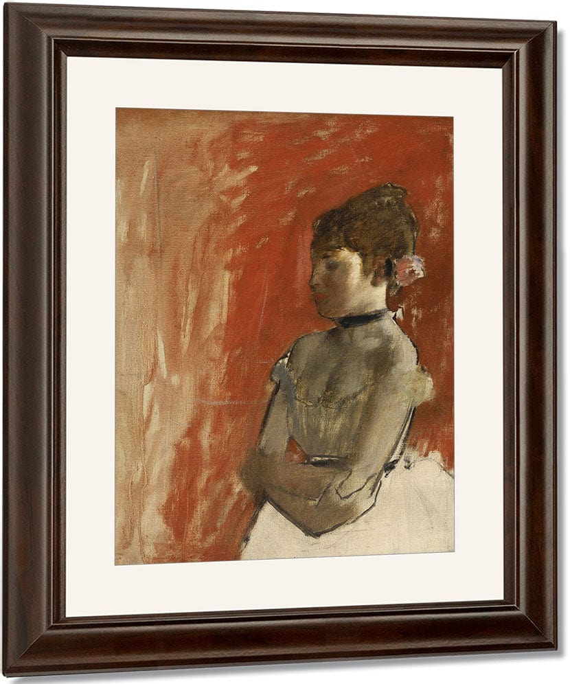 Ballet Dancer With Arms Crossed By Edgar Degas Fine Art Print